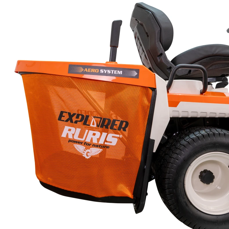 Tractor de tuns gazon Ruris Explorer 1700H – Motor Loncin 19 CP, 586cc, Latime Taiere 1024 mm, Transmisie Hidrostatica, Sac Colector 280 L
