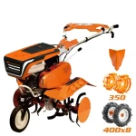 Motosapa Ruris 7500ACC1, 7 Cp, 208 CC, laltime lucru 830 mm, adancime lucru 290 mm, freze sapat, roti cauciuc, rarita, roti metalice 350 fara manicot