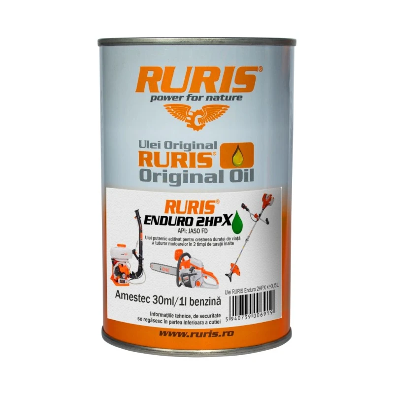 Ulei Premium RURIS, 2 timpi, verde, 500 ml