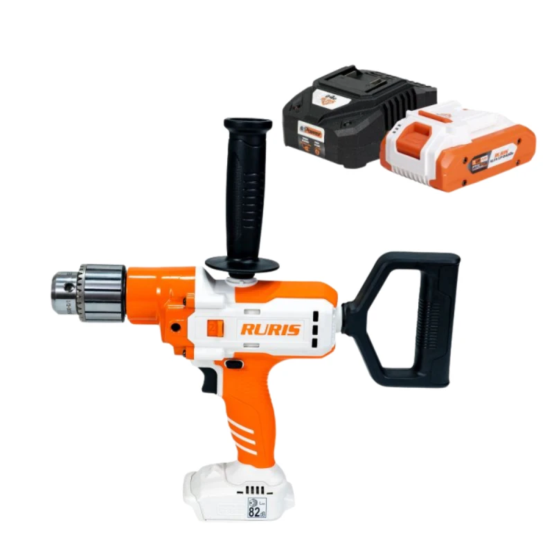 Ciocan rotopercutor pe acumulator RURIS RMX2813 Power Alfa Up 2813RMA2024, SDS Plus, 1150 rpm, 5100 bpm, 2.8 J, acumulator Li-Ion 20V, 2Ah, incarcator