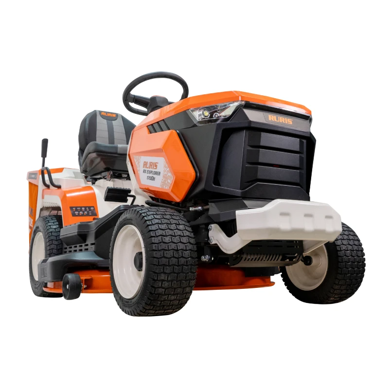 Tractor de tuns gazon Ruris Explorer 1700H – Motor Loncin 19 CP, 586cc, Latime Taiere 1024 mm, Transmisie Hidrostatica, Sac Colector 280 L