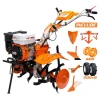 Motosapa RURIS 731ACC1, 8.5 CP, 208 cc, roti cauciuc + roti metalice 400 + rarita + plug + dispozitiv cartofi + cultivator