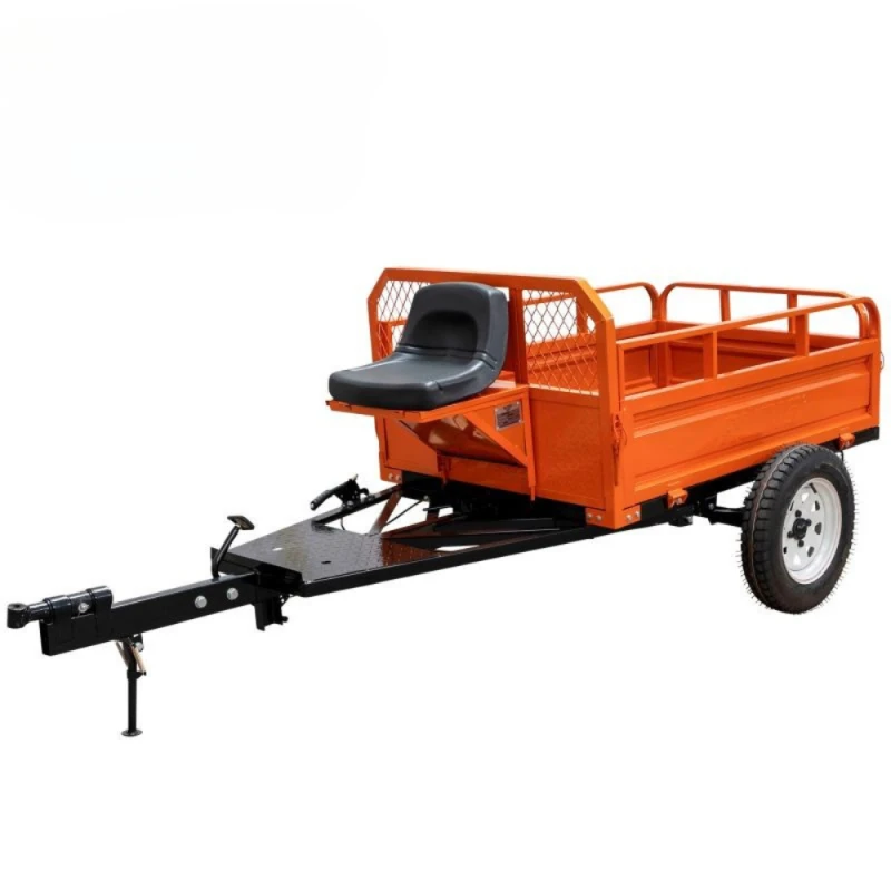 Remorca motocultor RURIS 550S, capacitate incarcare 550 kg, basculare manuala