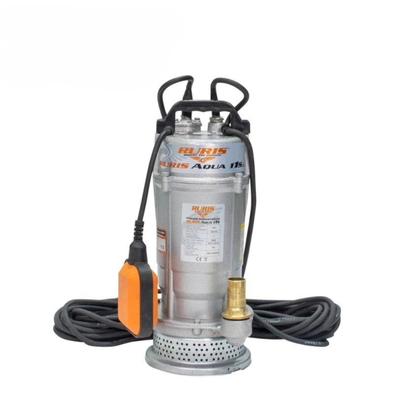 Pompa submersibila RURIS AQUA 11S, pentru apa curata, 550 W, inaltime maxima refulare 25 m, debit 3.6 mc/h, carcasa aluminiu