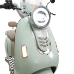 Scuter Electric RURIS Pilot SX790 Verde Retro, motor 800 W, baterie 48V20Ah, autonomie pana la 70 km, viteza maxima de 25 km/h, conform reglementarilor UE, fara permis
