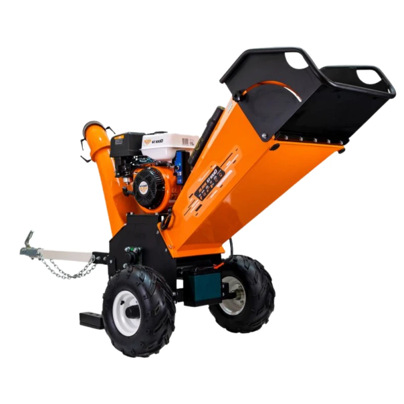 Tocator de crengi si resturi vegetale RURIS ST1000, motor benzina ducar, 4T, 420 CC, 15 CP, diametru maxim taiere 120 mm