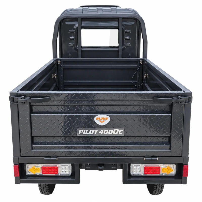 Triciclu Electric Cargo RURIS PILOT 4000C, 2500W, Autonomie 60 km, Cu Volan, Baterie 72V, viteza maxima de 25 km/h, conform reglementarilor UE, fara permis