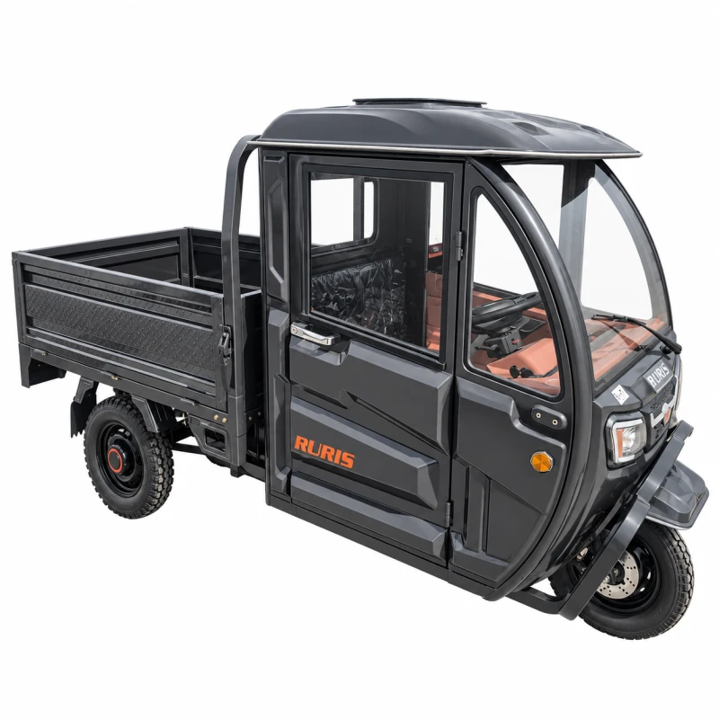 Triciclu Electric Cargo RURIS PILOT 4000C, 2500W, Autonomie 60 km, Cu Volan, Baterie 72V, viteza maxima de 25 km/h, conform reglementarilor UE, fara permis