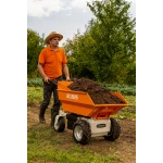 Roaba Electrica Autopropulsata RURIS RTS 5000 – Motor 1000W, Baterie 48V, Capacitate 500 kg, Basculare Hidraulica