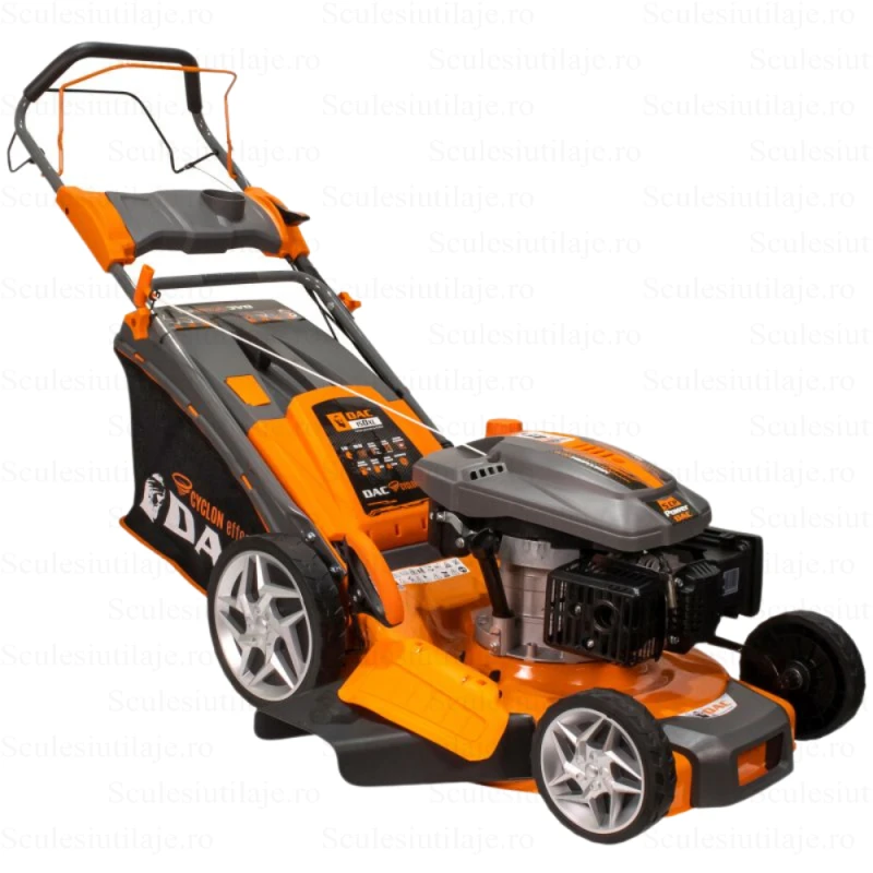 Masina de tuns iarba, pe benzina, RURIS DAC 150XL, 5 CP, 173 CC, latime de lucru 50 cm, inaltime taiere 25-65 mm, cos colector 55 litri