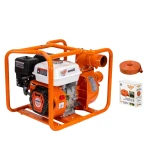 Motopompa RURIS MP80, motor benzina General Engine, 4 timpi, 212 CC, 7 CP, furtun refulare 3 inch, 20 m, absorbtie 8 m, refulare verticala 25 m