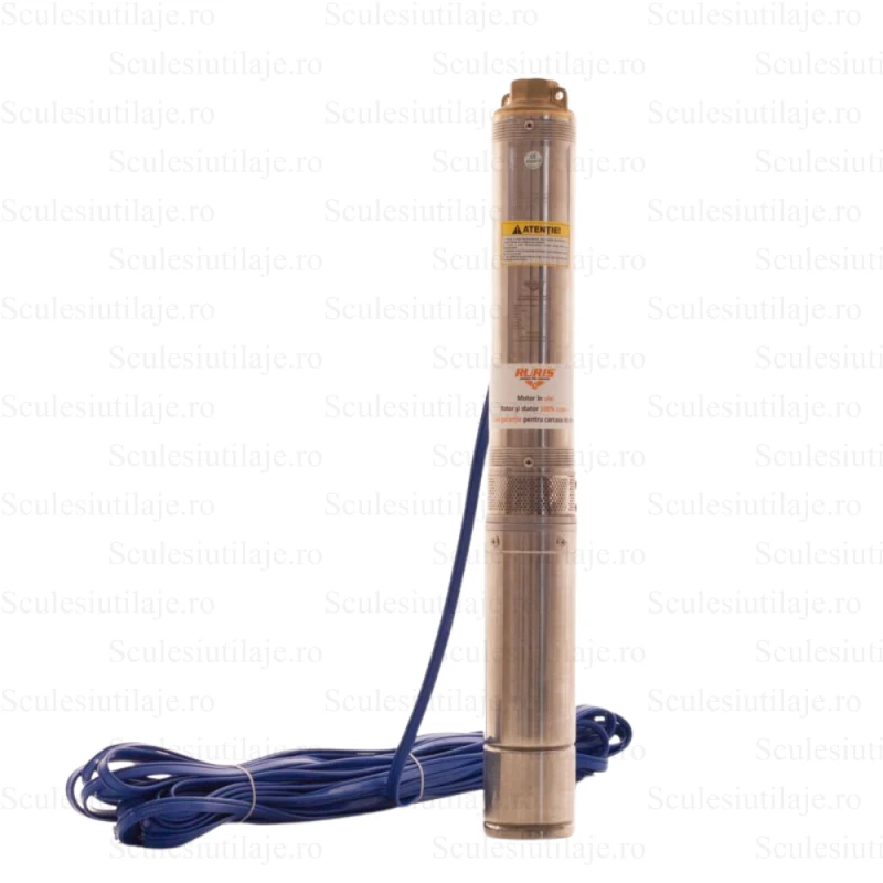Pompa submersibila RURIS AQUA 790, pentru apa curata, 550 W, inaltime maxima refulare 60 m, debit 3 mc/h, carcasa inox
