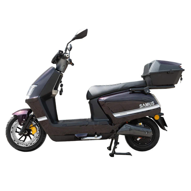 Scuter electric Samus MODENA-25-12T2000-72V23-Purple, putere maxima 2000W, Autonomie 85 km, viteza maxima de 25 km/h, conform reglementarilor UE, fara permis