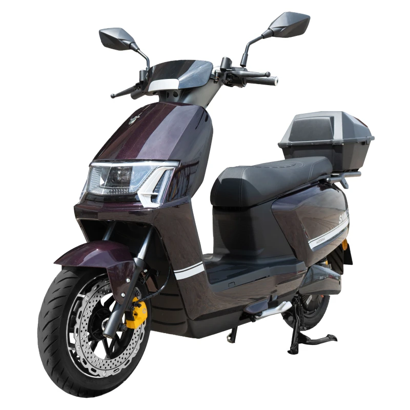 Scuter electric Samus MODENA-25-12T2000-72V23-Purple, putere maxima 2000W, Autonomie 85 km, viteza maxima de 25 km/h, conform reglementarilor UE, fara permis