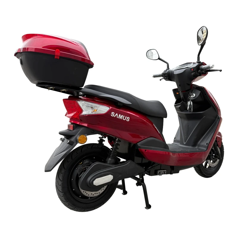 Scuter electric Samus Torino-25-12T2500-72V32- Red, putere maxima 2500W, Autonomie 100 km, viteza maxima de 25 km/h, conform reglementarilor UE, fara permis