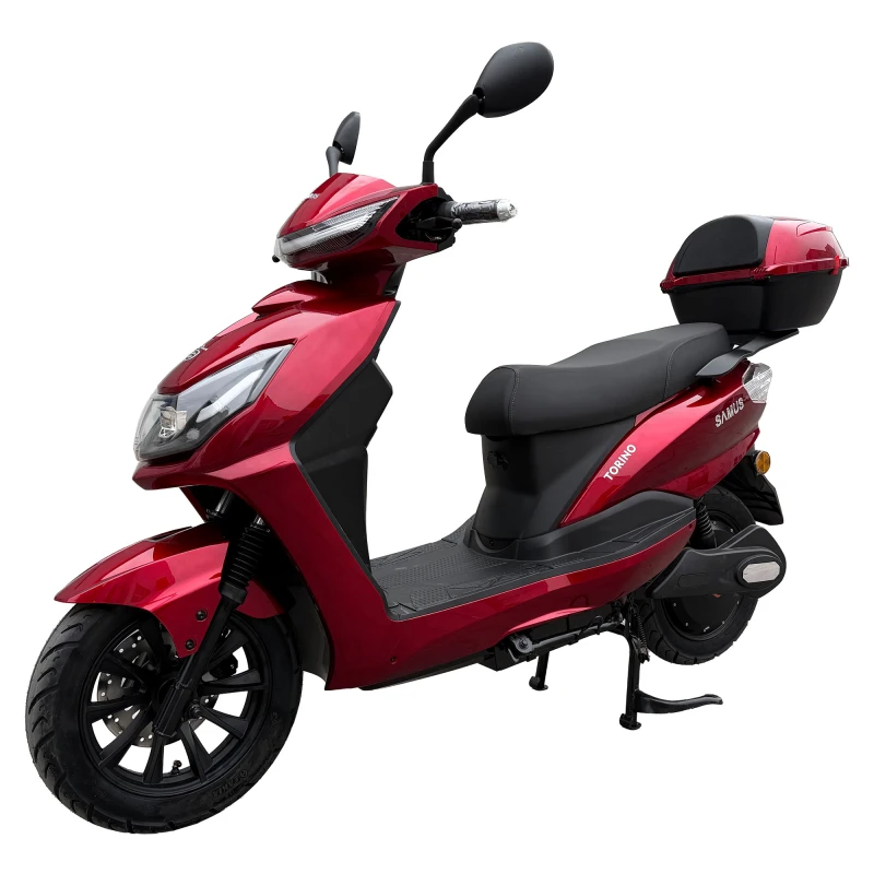 Scuter electric Samus Torino-25-12T2500-72V32- Red, putere maxima 2500W, Autonomie 100 km, viteza maxima de 25 km/h, conform reglementarilor UE, fara permis
