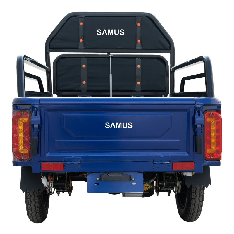 Triciclu electric, Samus Cargo RANGER-25-1.1-72V32-Blue, putere maxima 3600W, acumulator 72V 32Ah, autonomie 60 km, viteza maxima de 25 km/h, conform reglementarilor UE, fara permis