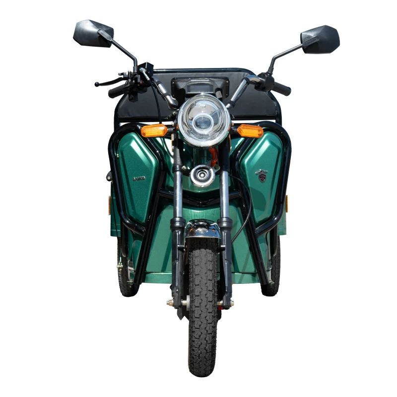 Triciclu electric, Samus Cargo RANGER-25-1.1-72V32-Green, putere maxima 3600W, acumulator 72V 32Ah, autonomie 60 km, viteza maxima de 25 km/h, conform reglementarilor UE, fara permis