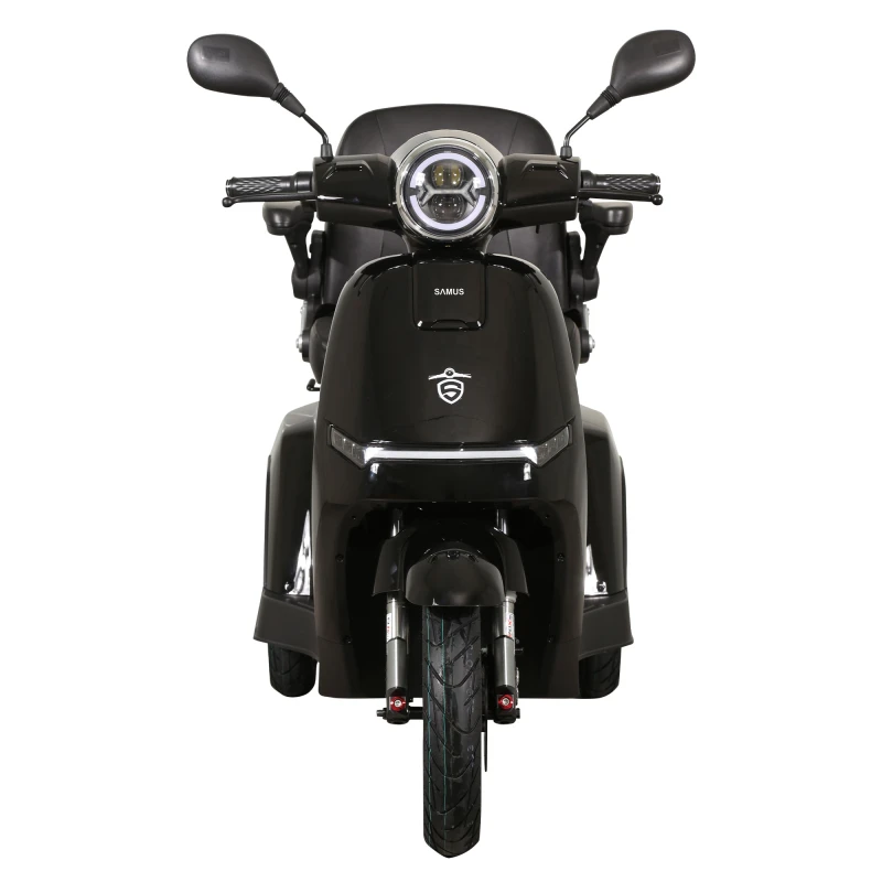 Triciclu electric, tricicleta, Samus Arizona-3R1-10T1000-60V20-Black, motor 1000 W, acumulator 60V 20Ah, autonomie 50 km, viteza maxima de 25 km/h, conform reglementarilor UE, fara permis