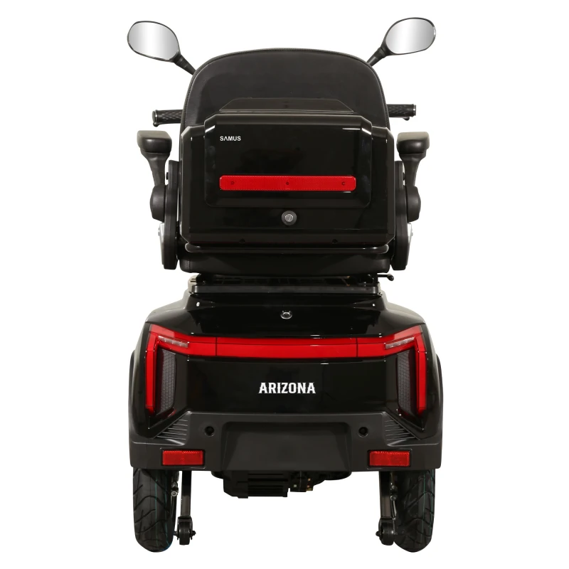 Triciclu electric, tricicleta, Samus Arizona-3R1-10T1000-60V20-Black, motor 1000 W, acumulator 60V 20Ah, autonomie 50 km, viteza maxima de 25 km/h, conform reglementarilor UE, fara permis