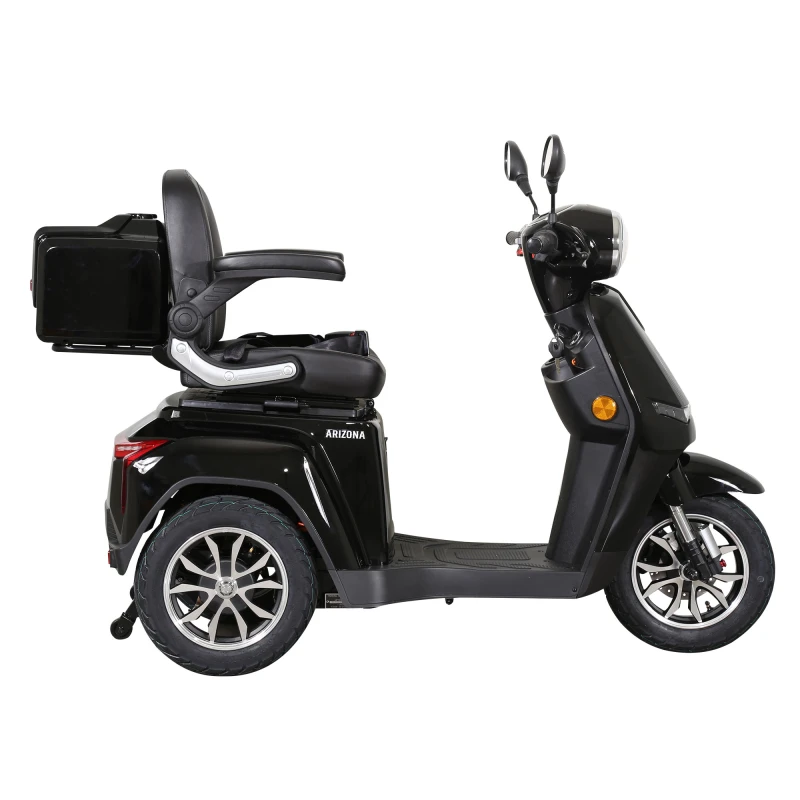 Triciclu electric, tricicleta, Samus Arizona-3R1-10T1000-60V20-Black, motor 1000 W, acumulator 60V 20Ah, autonomie 50 km, viteza maxima de 25 km/h, conform reglementarilor UE, fara permis