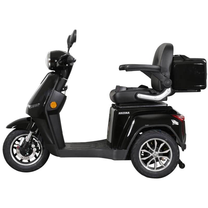 Triciclu electric, tricicleta, Samus Arizona-3R1-10T1000-60V20-Black, motor 1000 W, acumulator 60V 20Ah, autonomie 50 km, viteza maxima de 25 km/h, conform reglementarilor UE, fara permis
