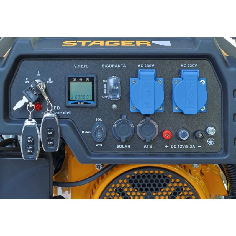 Stager FD 3600ER Automatic Generator curent monofazat, 230V, 3.0kW, benzină, conector ATS, multistart, autonomie pana la 20h
