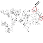 Maner suport coarne RURIS PS1001ksd-5-41, pentru motocultor Ruris 1001ksd, 1002ksd