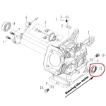 Simering bloc motor 168f RURIS PS168f-2-11, 25 x 41.25 x 6 mm, pentru motosape Ruris 6 cp, 6.5 cp, 7 cp
