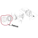 Segmenti motor 168f RURIS PS168f-4-8, diametru 68 mm, pentru motosapa Ruris, Dac, Gigant, Zimbru