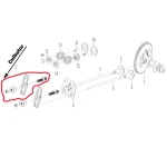 Culbutor RURIS PS168f-5-5, pentru motosapa Ruris 6 cp, 6.5 cp, 7 cp