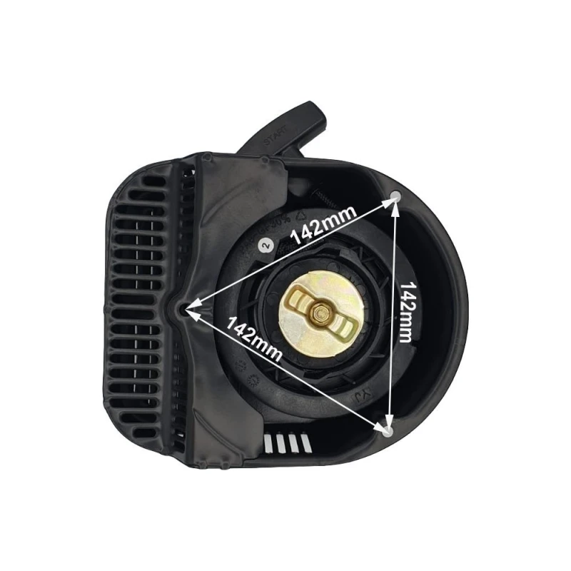 Demaror RURIS PS168F-6-5B, distanta intre gaurile de fixare 142 mm, pentru motosapa Ruris Dac 7009K