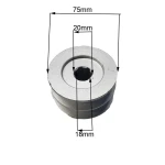 Fulie cu caneluri RURIS PS6500k-4-6b, diametru 75 mm, pentru motosapa Dac, Gigant, Ruris, Zimbru