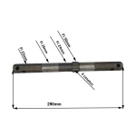 Ax transmisie RURIS PS731-2-12, pentru motocultor Ruris 731K