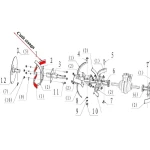 Cutit stanga RURIS PSS550-62-2014, pentru motocultoarele Ruris S550