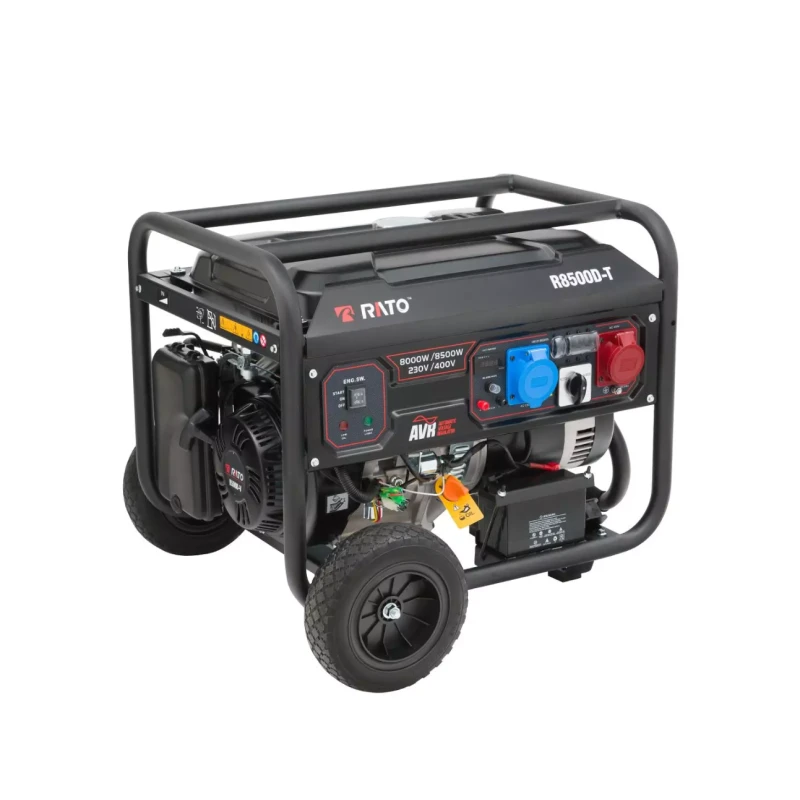 Generator de curent trifazat RATO R8500D-L2, 8 kW, AVR, benzina, pornire electrica