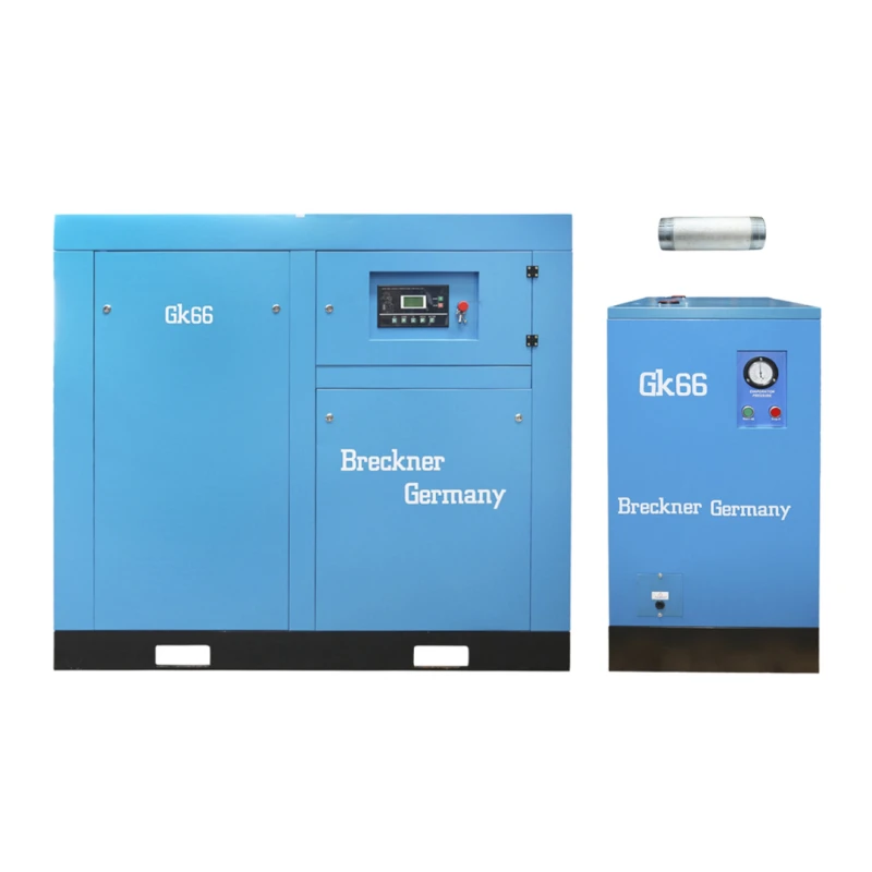 Compresor cu surub 55KW/ 75CP, 9.5mc/min cu uscator Breckner Germany