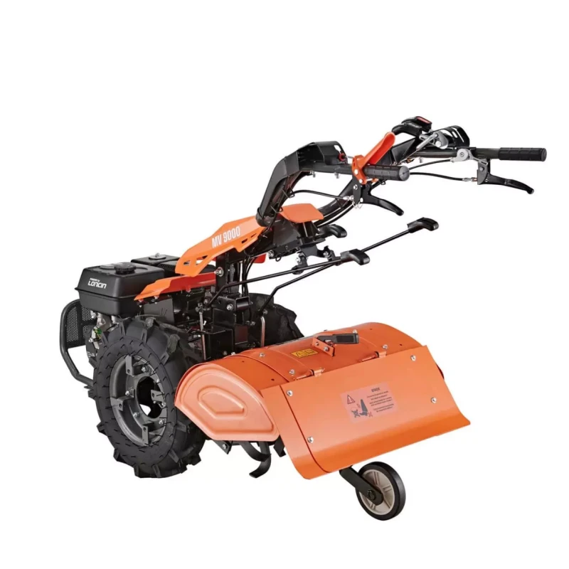 Motocultivator OMAC MV 9000, motor benzina, 4 timpi, 270 CC, 9 CP, 6.6 kW, 5 trepte viteza, roti cauciuc 5.00 x 10, freza 65 cm