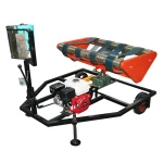 Masina infoliat baloti 500/610x700mm cu motor pe benzina HONADA GX160 4.8CP, pornire sfoara