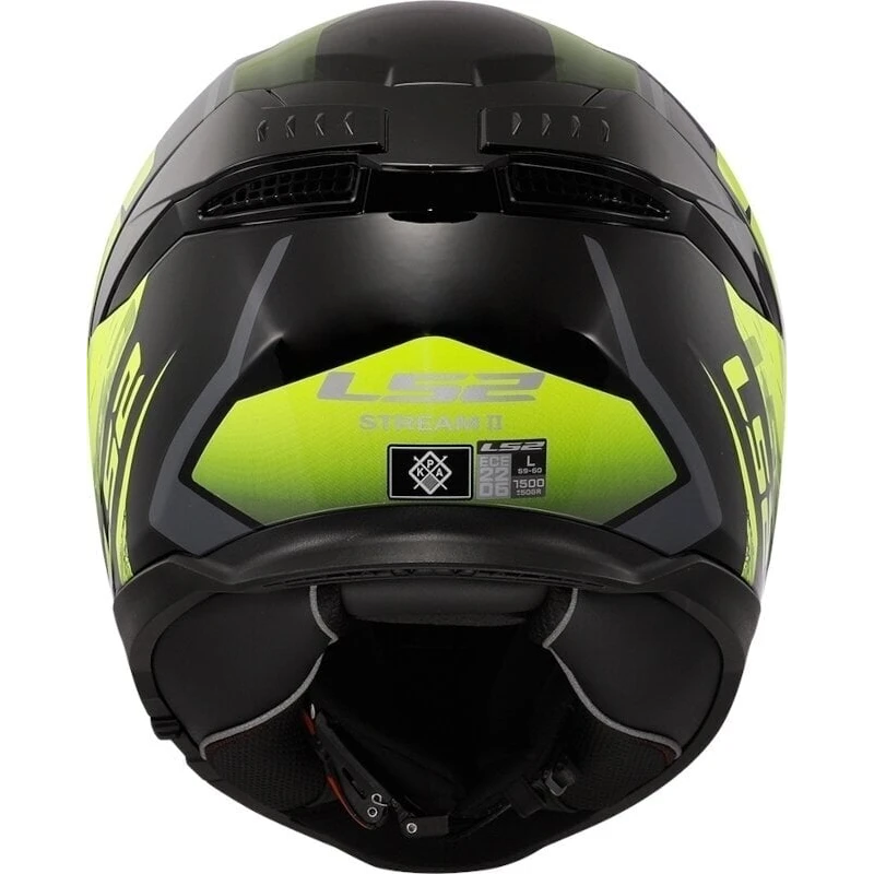 Casca LS2 FF808 Stream II Fury Black/H-V Yellow 2XL