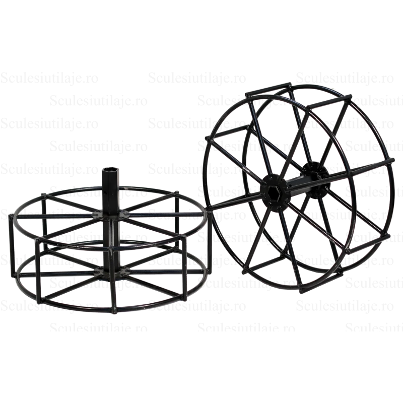ProGARDEN Set roti metalice 500x170, manicot cu flanse, hex 32mm pentru motocultor Campo