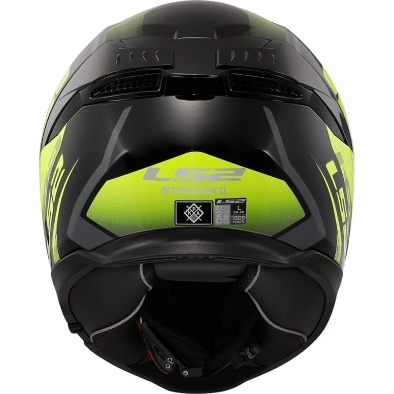Casca LS2 FF808 Stream II Fury Black/H-V Yellow 2XL