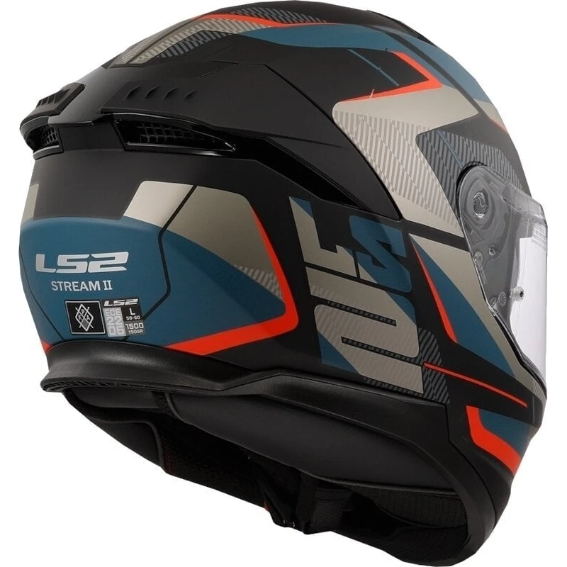 Casca LS2 FF808 Stream II Road Matt Black/Blue 2XL