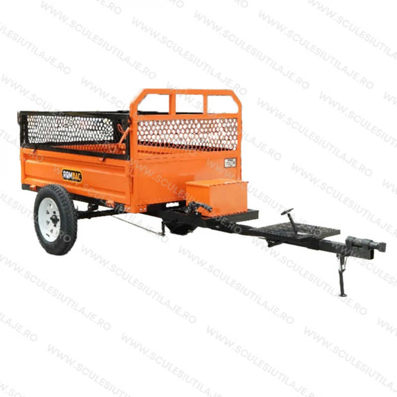Remorca romdac basculabila pt motosape si motocultoare 750 Kg
