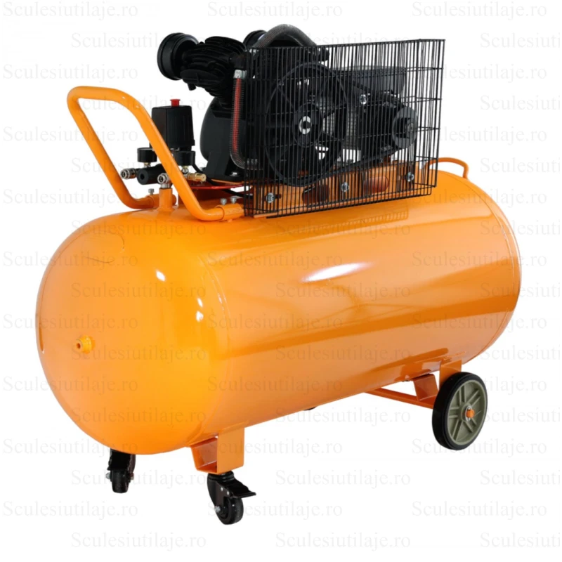 Stager Air 32C250 compresor aer, 250L, 10bar, 324L/min, monofazat, angrenare curea
