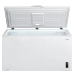 Lada frigorifica Samus LS446E, 418 l, Clasa E, Interior aluminiu, Fast Freeze, Temperatura interioara 18-24 C, Rotile pentru deplasare (Alb)