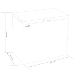 Lada Frigorifica Samus LS276E, 246 L, Clasa energetica E, Fast Freeze, Termostat reglabil, Control electronic cu leduri (Alb)