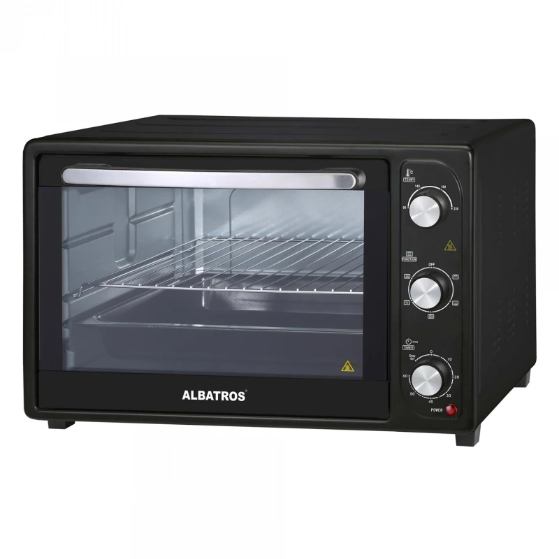 Cuptor electric Albatros A45B2, 1800W, Timer, 45L (Negru)