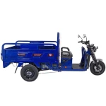 Tricicleta electrica Rotakt Guliver, fara permis, COC inclus, viteza 25 km/h, autonomie 68 km, 2000W, acumulatori 72V/58Ah, greutate admisa 617 kg, culoare albastru