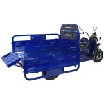 Tricicleta electrica Rotakt Guliver, fara permis, COC inclus, viteza 25 km/h, autonomie 68 km, 2000W, acumulatori 72V/58Ah, greutate admisa 617 kg, culoare albastru